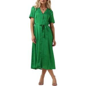 Envii, Kleedjes, Dames, Groen, S, Denim, Groene Maxi Jurk Enfandango Stijl