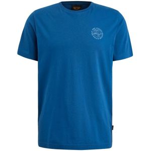 PME Legend, Tops, Heren, Blauw, XL, Katoen, Korte Mouw R-hals Jersey T-shirt