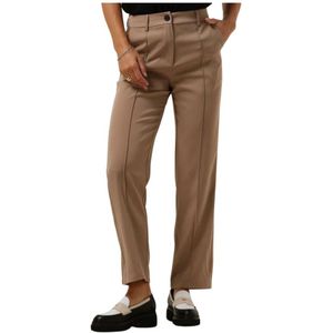 Ydence, Broeken, Dames, Beige, XS, Taupe Pantalon voor Stijlvolle Vrouwen