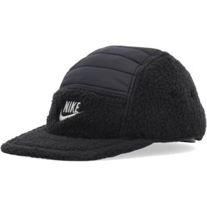 Nike, Zwarte Flat Bill Fly Cap Streetwear Zwart, Heren, Maat:L