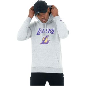 New Era, Sweatshirts & Hoodies, Heren, Grijs, L, Katoen, Los Angeles Lakers Hoodie