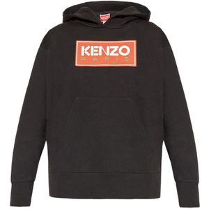 Kenzo, Sweatshirts & Hoodies, Dames, Zwart, XS, Katoen, Capuchon