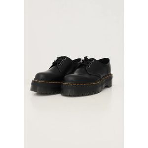 Dr. Martens, Schoenen, Dames, Zwart, 40 EU, Leer, 1461 Quad Platform Schoen