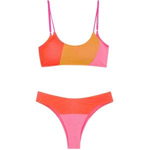 F**k, Badkleding, Dames, Roze, S, Polyester, Bikinitop EN Broekje Americano Vast Ethos