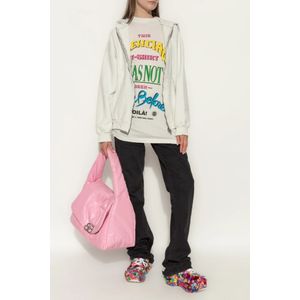 Balenciaga, Sweatshirts & Hoodies, Dames, Grijs, L, Katoen, Katoenen sweatshirt