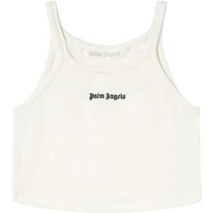Palm Angels, Mouwloze Top Wit, Dames, Maat:XS