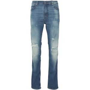 Hugo Boss, Denim Jeans voor Heren Blauw, Heren, Maat:W33