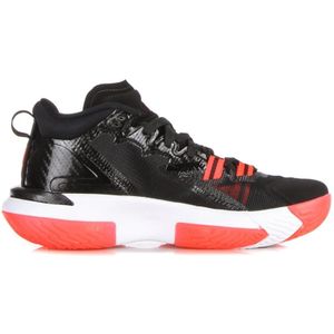 Jordan, Schoenen, Heren, Veelkleurig, 43 EU, Leer, Zion 1 Basketbalschoen Zwart/Rood/Wit