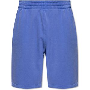 Burberry, Korte broeken, Heren, Blauw, S, Sweat Shorts