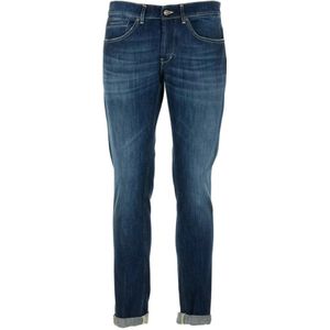 Dondup, Jeans, Heren, Blauw, W35, Katoen, George Skinny Fit Jeans