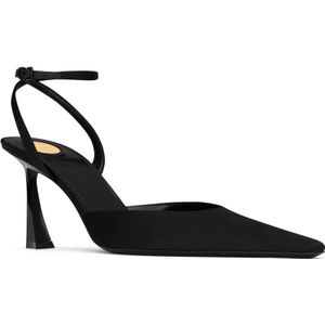 Saint Laurent, Schoenen, Dames, Zwart, 37 EU, Klassieke Zwarte Slingback Pumps