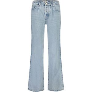 Fabienne Chapot, Jeans, Dames, Blauw, W28, Katoen, Wijde Broek voor Vrouwen