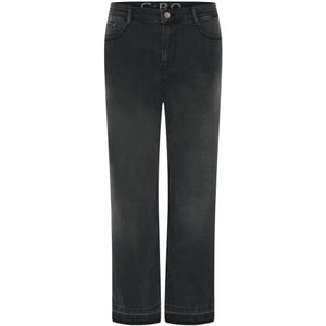 C.Ro, Jeans, Dames, Zwart, XL, Katoen, Rechte jeans