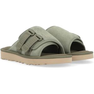 Ugg, Schoenen, Heren, Groen, 44 EU, Suède, Groene Suède Band Sandaal