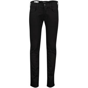 Replay, Jeans, Heren, Zwart, W36 L34, Denim, Zwarte Denim 5-Pocket Broek