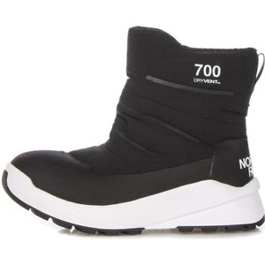 The North Face, Schoenen, Dames, Zwart, 38 EU, Leer, Nuptse II Waterdichte Hoge Laarzen Zwart/Wit