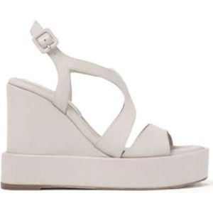 Paloma Barceló, Schoenen, Dames, Wit, 35 EU, Leer, Wedges