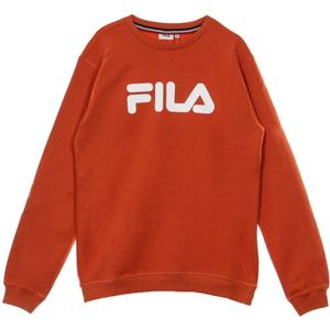 Fila, Sweatshirts & Hoodies, Heren, Oranje, S, Bemanningste bemanning verbergen sweatshirt