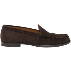 Scarosso, Schoenen, Heren, Bruin, 40 1/2 EU, Suède, Bruine Suède Loafers