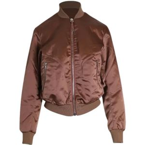 Acne Studios Pre-owned, Pre-owned, Dames, Roze, S, Satijn, Pre-owned Satin outerwear