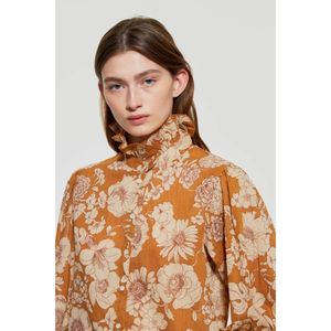 Antik Batik, Blouses & Shirts, Dames, Oranje, L, Katoen, Leonie print blouse