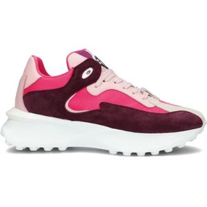 Toral, Schoenen, Dames, Veelkleurig, 37 EU, Leer, Roze Lage Top Sneakers New Tech