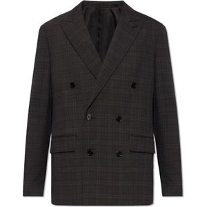 AllSaints, Jassen, Heren, Bruin, M, Spica geruite blazer