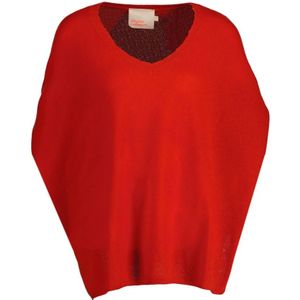 Absolut Cashmere, V-neck Truien Rood, Dames, Maat:M