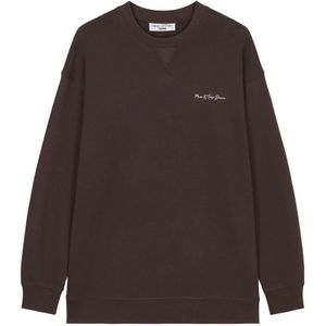 Marc O'Polo, Sweatshirts & Hoodies, Dames, Bruin, S, Oversized sweatshirt