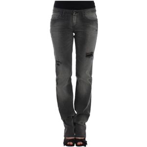 Costume National, Straight Jeans Grijs, Dames, Maat:W25