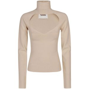 Nanushka, Bovenkant Beige, Dames, Maat:M