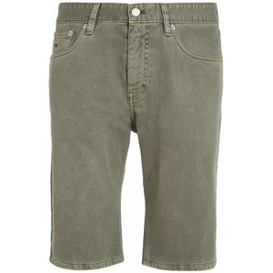 Tommy Jeans, Korte broeken, Heren, Groen, W32, Casual Garment Dye Shorts