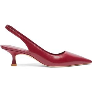 Stuart Weitzman, Schoenen, Dames, Rood, 38 1/2 EU, Elegant Slingback Pump