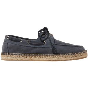 Scarosso, Grijze Suède Bootschoen Espadrilles Grijs, Heren, Maat:46 EU