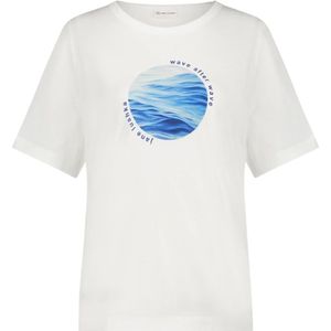 Jane Lushka, Tops, Dames, Wit, S, Katoen, Tyra Sun Organisch Katoenen T-Shirt | Wit