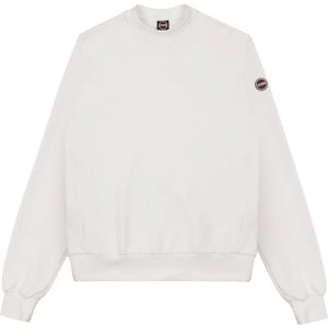 Colmar, Sweatshirts & Hoodies, Heren, Wit, XL, Katoen, Witte Ottoman Gestreepte Katoenen Sweatshirt