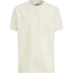 Jil Sander, T-shirts Wit, Heren, Maat:XS