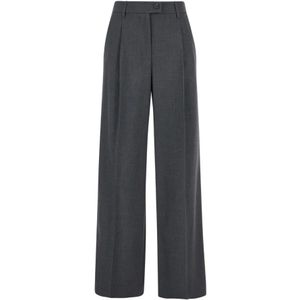 Plain Units, Broeken, Dames, Grijs, S, Hoge Taille Grijze Broek