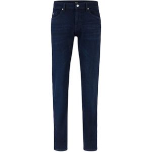 Hugo Boss, Jeans, Heren, Blauw, W36 L34, Katoen, Elegante Mid-Rise Jeans