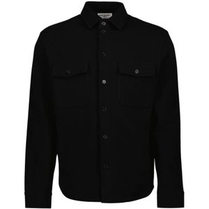 Saint Laurent, Overhemden, Heren, Zwart, S, Katoen, Oversized Katoenen Shirt