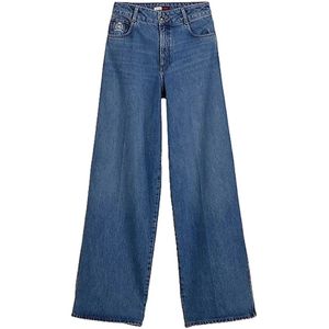 Tommy Hilfiger, Wide Jeans Blauw, Dames, Maat:L