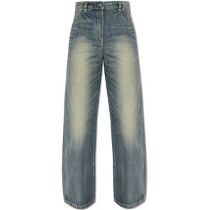 Kenzo, Jeans, Dames, Blauw, W28, Jeans met vintage-effect