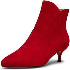 Shoe the Bear, Schoenen, Dames, Rood, 42 EU, Suède, Elegante Suède Enkellaars - Fire Red