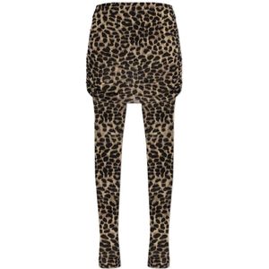 Blumarine, Broeken, Dames, Bruin, 2Xs, Wol, Broek met dierenmotief