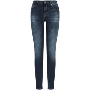 Armani Exchange, Jeans, Dames, Blauw, W31, Katoen, Super Skinny Mile High Jeans