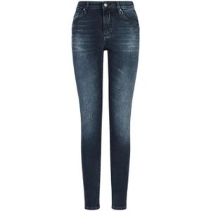 Armani Exchange, Super Skinny Jeans - Mile High Blauw, Dames, Maat:W25