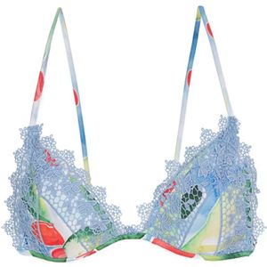 Charo Ruiz Ibiza, Badkleding, Dames, Blauw, M, Stijlvolle Bikini Top UMA