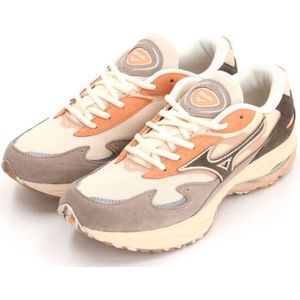 Mizuno, Schoenen, Heren, Beige, 41 EU, Suède, Wave Rider Nomad Beige & Zwart