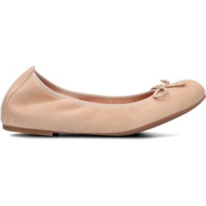 Unisa, Schoenen, Dames, Beige, 40 EU, Suède, Beige Suède Ballerina's met Strik