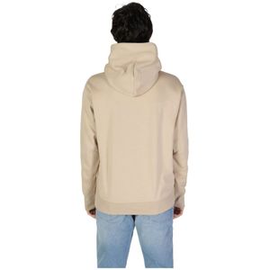 New Balance, Sweatshirts & Hoodies, Heren, Beige, L, Katoen, Heren Sweatshirt Herfst/Winter Collectie